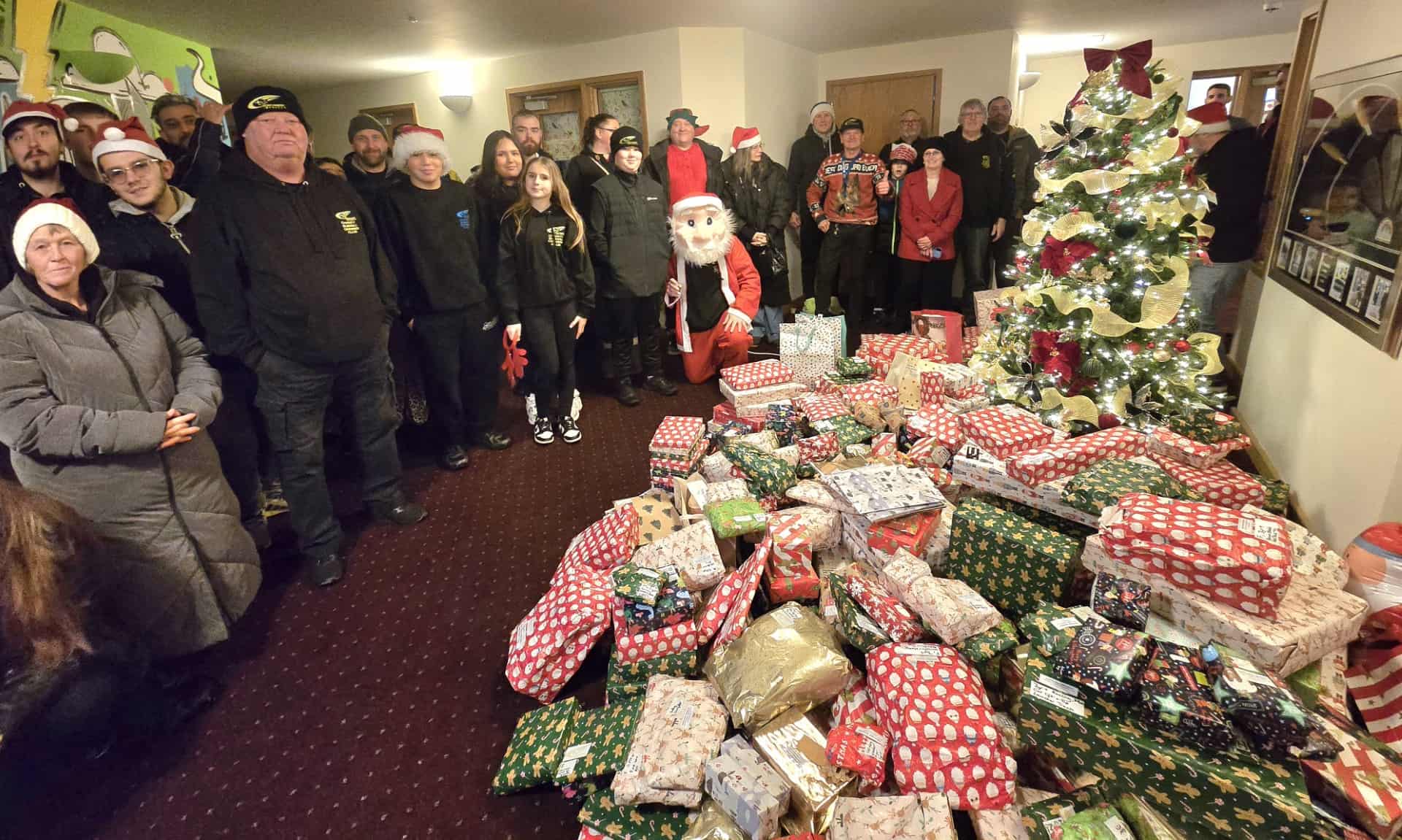 Group Photo with Prostate Cancer Awareness Certificate - North West Imprezas Charity Subaru Owners Club